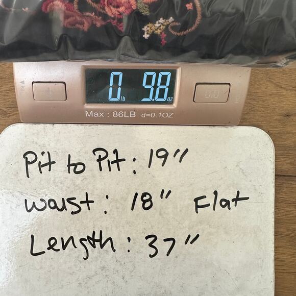 Odd Molly Dress Embroidered floral flare sleeves lace witchy whimsigoth Small XS - Picture 14 of 16